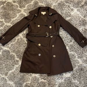 Michael Kors Dark Brown Trench Coat